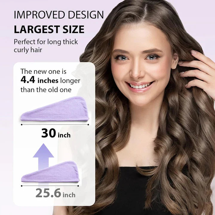 Microfiber Hair Towel Set | 3-Pack for Quick Drying