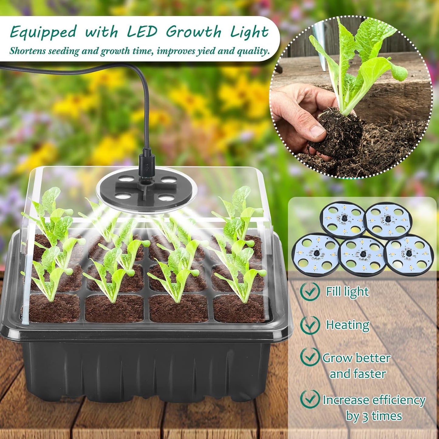 Cultivation Set with Light - Complete Set for Successful Plant Cultivation