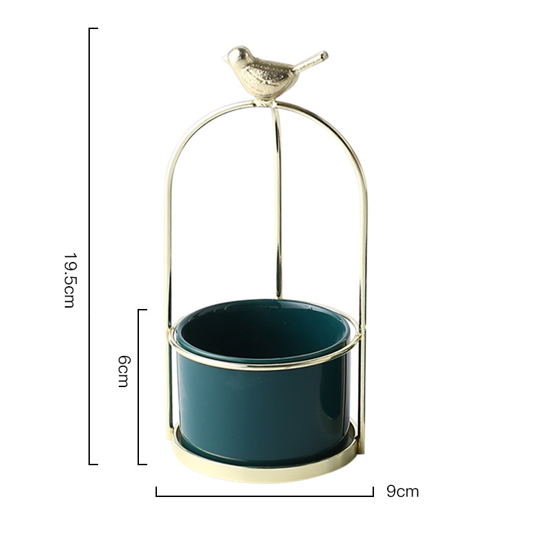 Flower Planters with Bird Design for Stylish Decoration