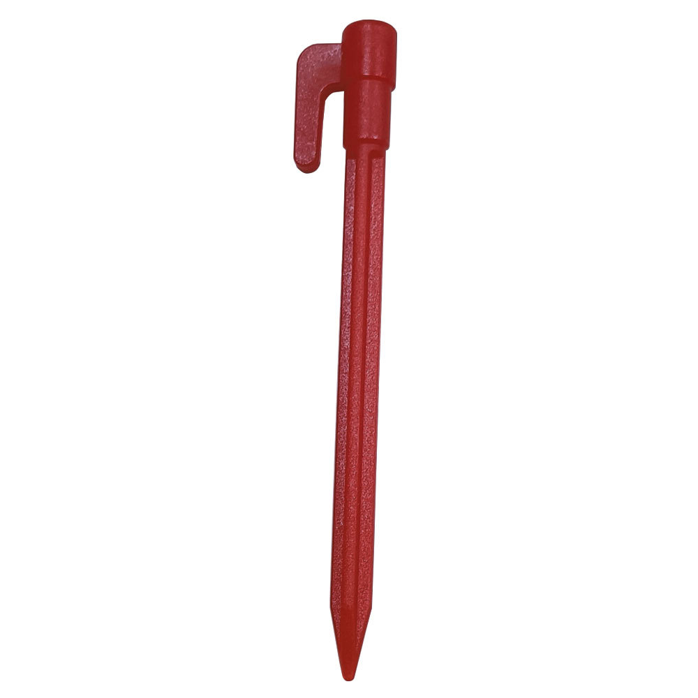 Plastic Tent Pegs with Hooks - Camping Pegs for Tarpaulins and Tarp