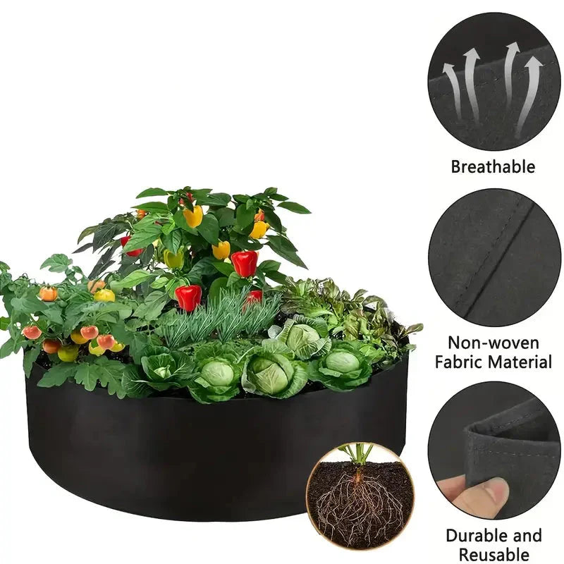 Round Plant Growth Bag - Garden Container for Easy Plant Growth