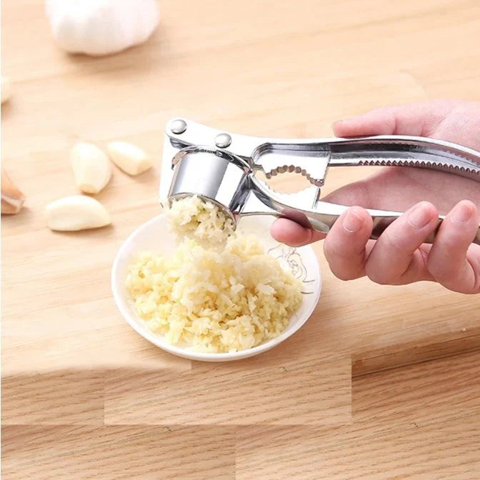 Robust Garlic Press Made From Stainless Steel