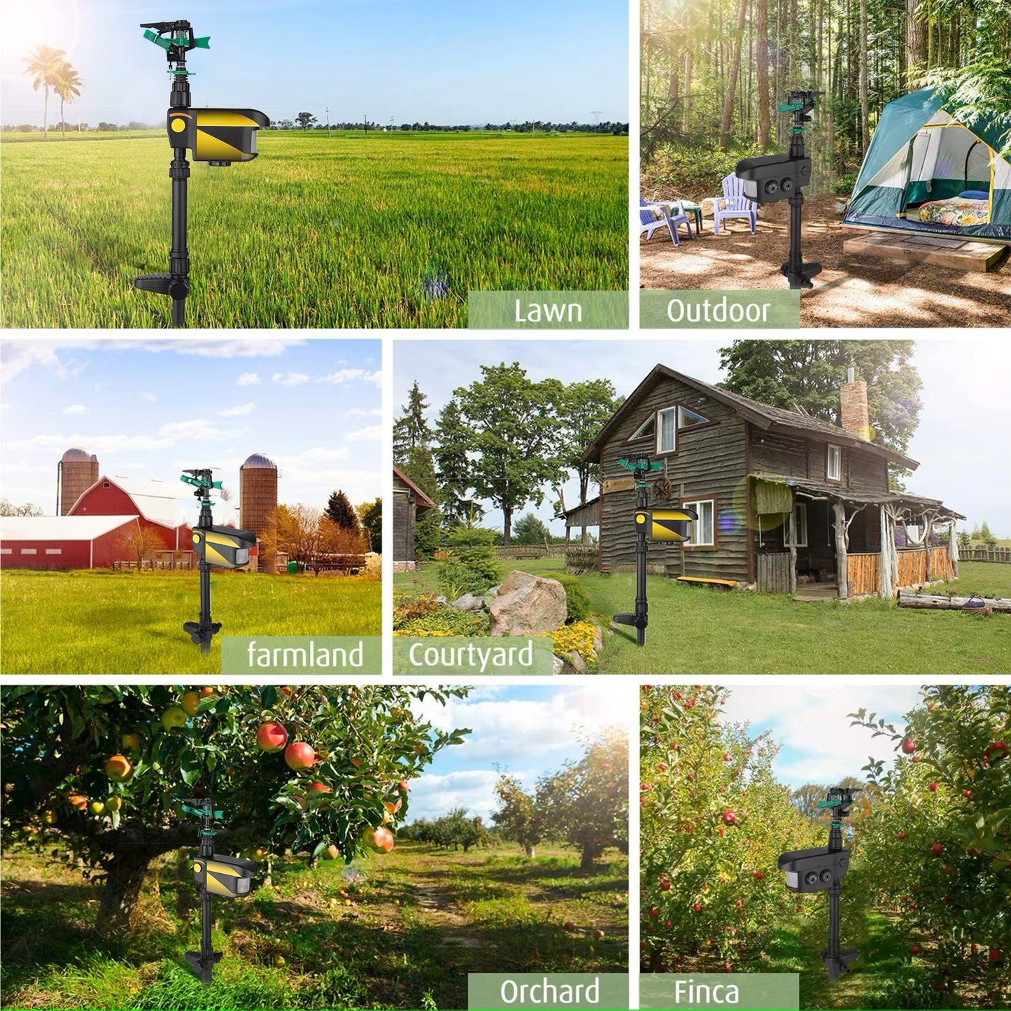 Sprinkler System for Garden Irrigation - Adjustable Irrigation Sprinkler with Stand