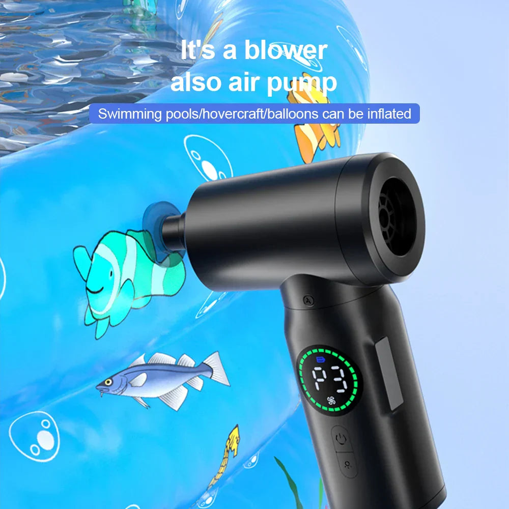 2-in-1 Portable Vacuum Cleaner And Blower With Compressed Air And Led Light (7500mah)