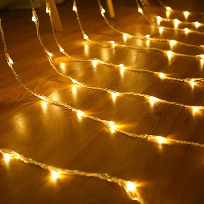 Led Light Curtain With Colour Change - Decorative Fairy Lights For Windows Walls And Parties