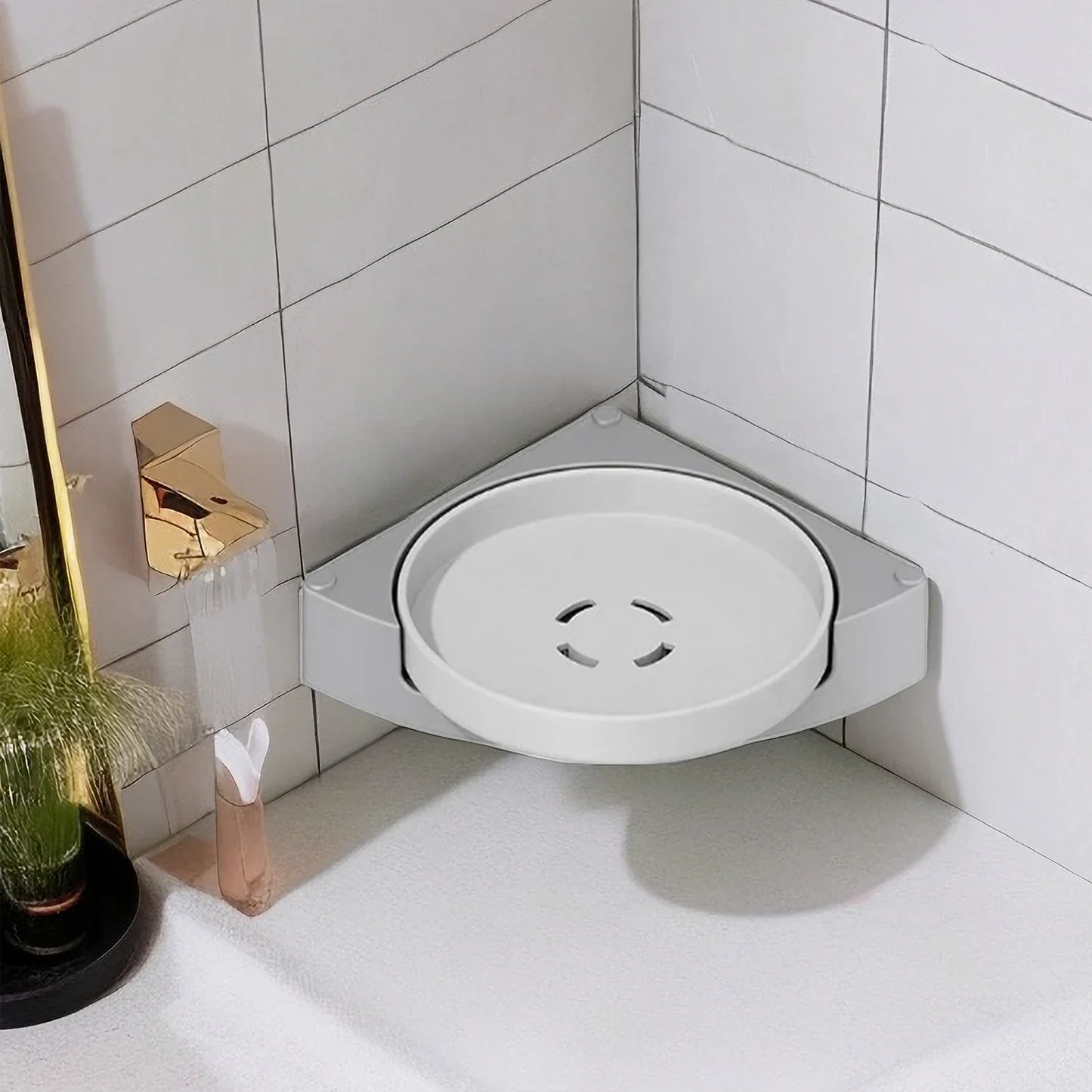 Rotating Shower Shelf