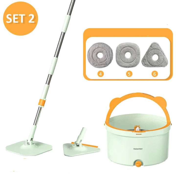 Self - Cleaning Mop With Rotation Function & Bucket