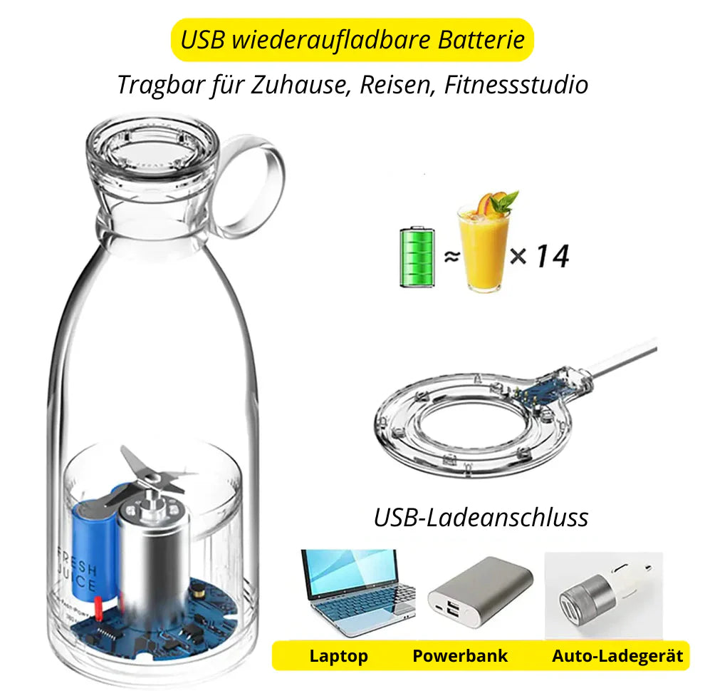 Portable Blender with Rechargeable Battery