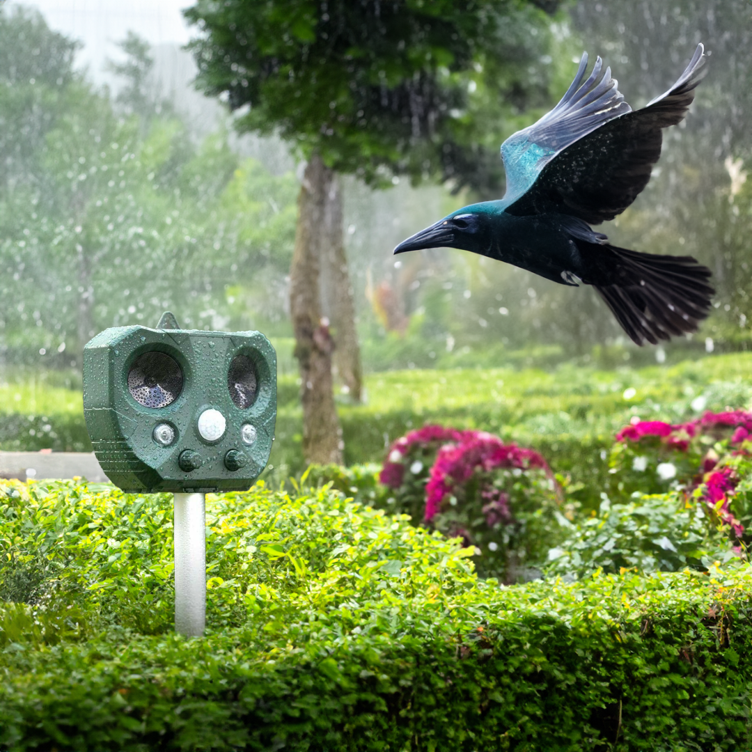 Effective Pest Repellent - Solar Ultrasonic Animal Repellent for Garden