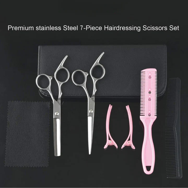 Professional Hair Care Set | Cutting and Thinning Scissors for Precise Hairstyles