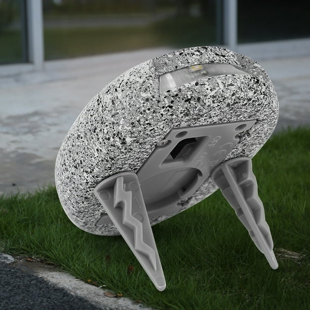 Solar Led Stone Light For Gardens And Paths - Weatherproof Path Lighting In Natural Stone Design