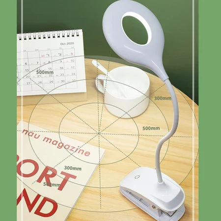 Rechargeable Led Desk Lamp With Clip - Adjustable Desk Lamp For Home Office And Study
