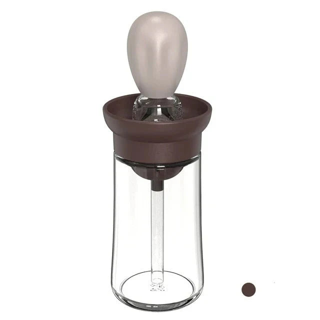 Oil Dispenser with Silicone Brush - Precise Dosing & Easy to Use for Cooking & Grilling
