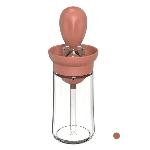 Oil Dispenser with Silicone Brush - Precise Dosing & Easy to Use for Cooking & Grilling