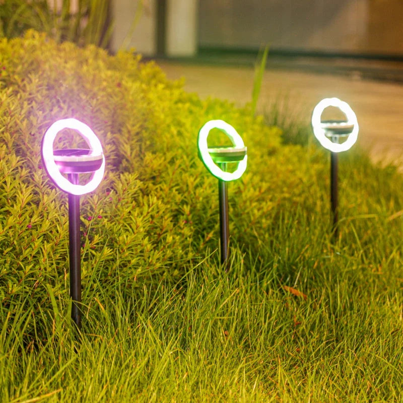 Solar Garden Lights With Colour Change - Led Ground Spots For Outdoor Areas And Gardens