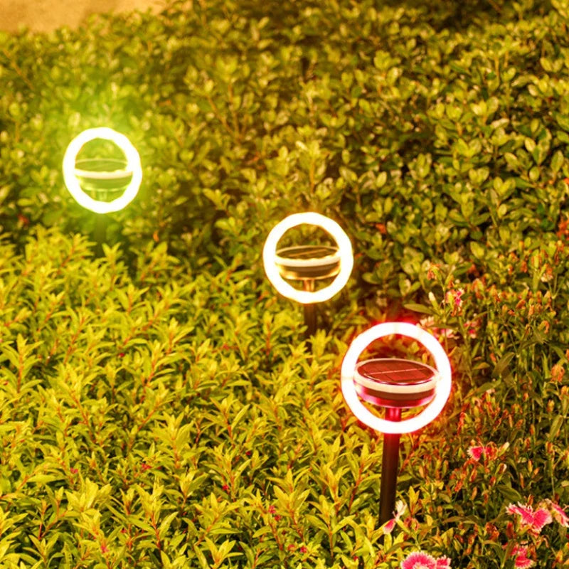Solar Garden Lights With Colour Change - Led Ground Spots For Outdoor Areas And Gardens