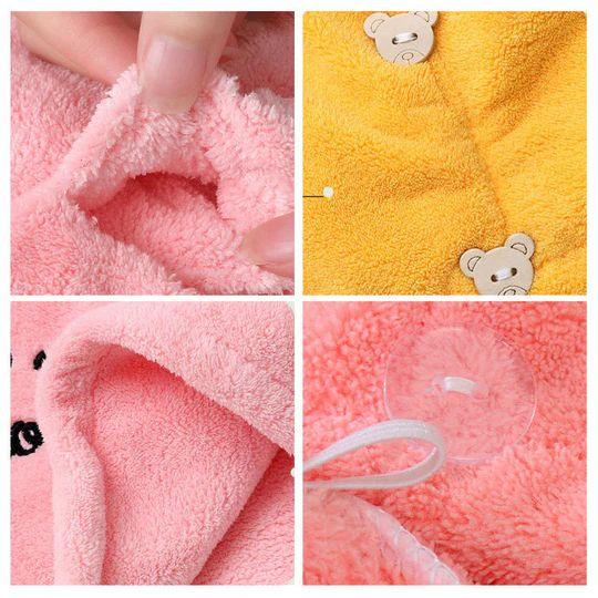 Microfibre Hair Towel with Adjustable Fastener