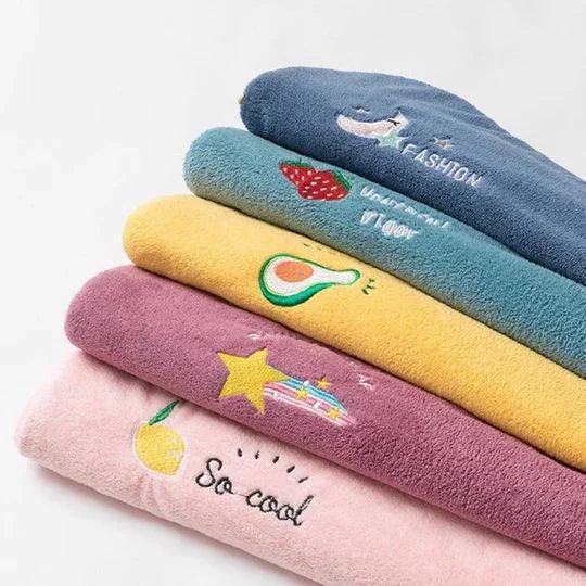 Microfibre Hair Towel with Adjustable Fastener