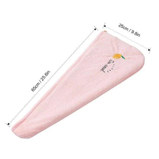 Microfibre Hair Towel with Adjustable Fastener