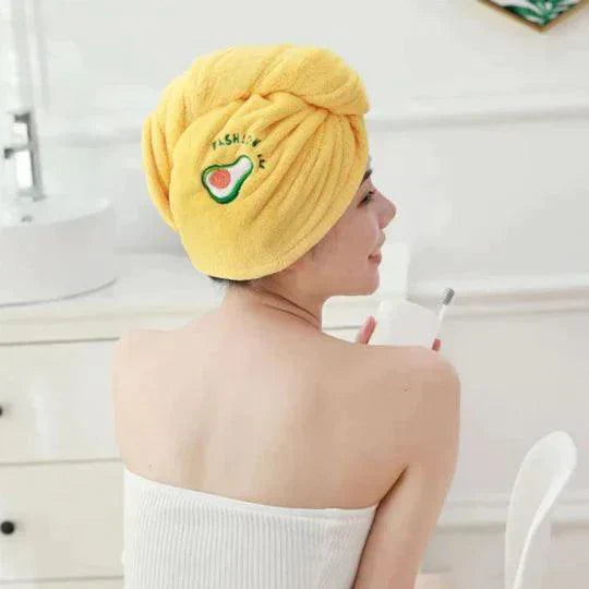 Microfibre Hair Towel with Adjustable Fastener