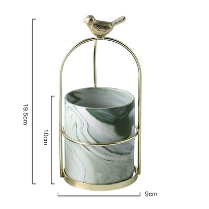 Flower Planters with Bird Design for Stylish Decoration