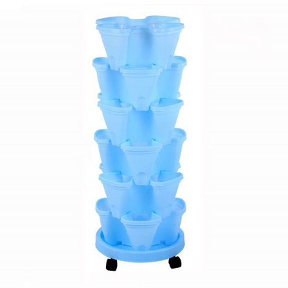 6 - Layer Vertical Plant Tower - Three - Dimensional Flower System for the Garden