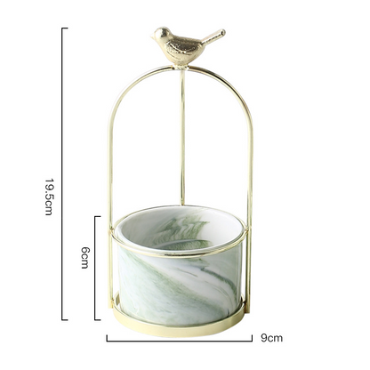 Flower Planters with Bird Design for Stylish Decoration