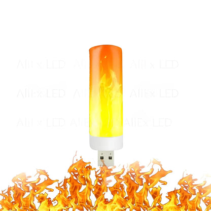 Flame Effect Lamp - 9w Led Light Bulb With Realistic Flame Glow