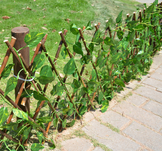 Artificial Garden Fence with Ivy - Flexible Privacy Screen for Balconies and Patios