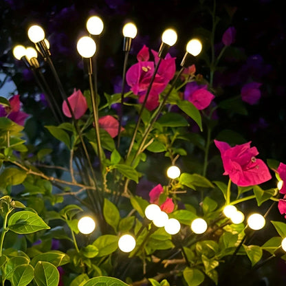 Led Solar Garden Light With Flexible Light Spheres - Waterproof Decorative Light For Flower Beds And Paths