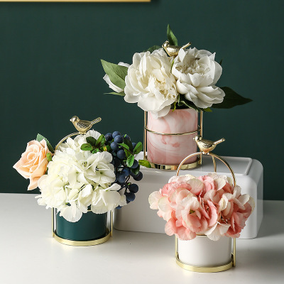 Flower Planters with Bird Design for Stylish Decoration