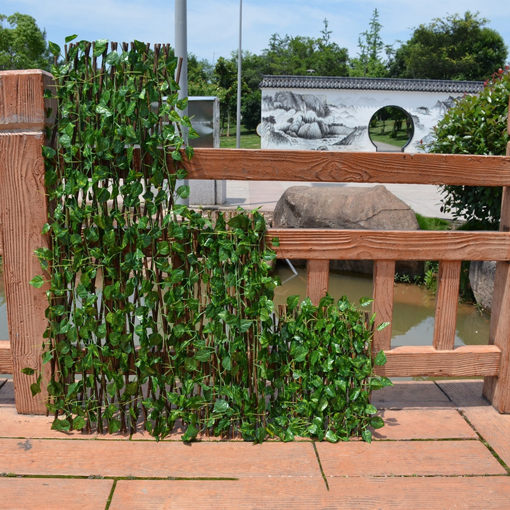 Artificial Garden Fence with Ivy - Flexible Privacy Screen for Balconies and Patios