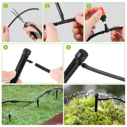 Automatic Irrigation System Set - Drip Irrigation for Garden Plants