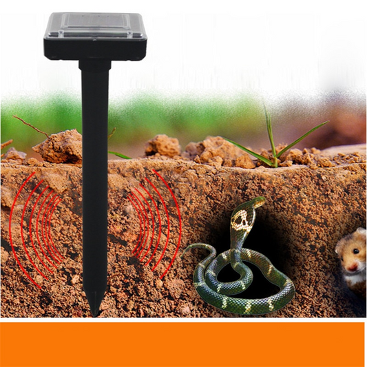 Solar - Powered Snake and Pest Repellent - Ultrasonic Device for the Garden