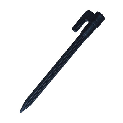 Plastic Tent Pegs with Hooks - Camping Pegs for Tarpaulins and Tarp