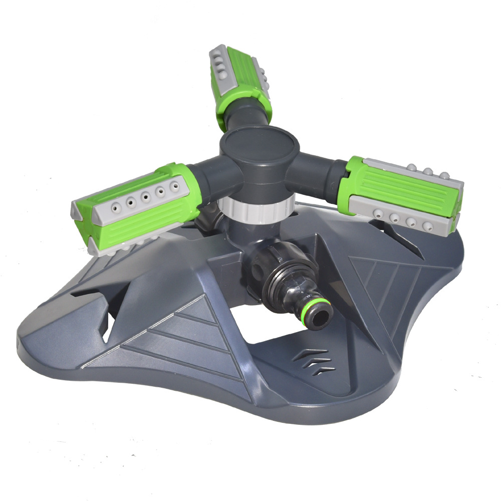 Rotatable Garden Sprinkler with 3 Nozzles - Efficient Irrigation Sprinkler for Lawns and Gardens