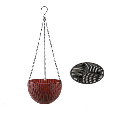 Woven Hanging Basket for Plants with Chain - Ideal for Balcony and Garden