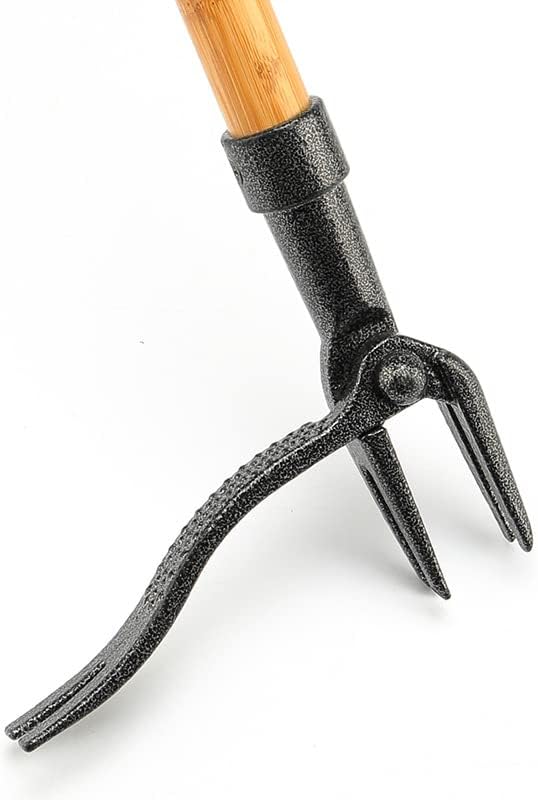 Weed Puller with 4 - Claw Head - Effective Iron Garden Tool for Root Removal