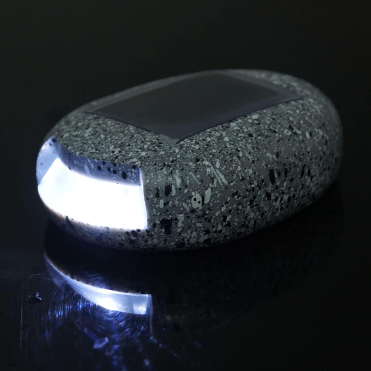 Solar Led Stone Light For Gardens And Paths - Weatherproof Path Lighting In Natural Stone Design