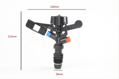 Adjustable Garden Sprinkler with Spray Angle Adjustment - Ideal for Irrigation Systems