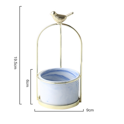 Flower Planters with Bird Design for Stylish Decoration