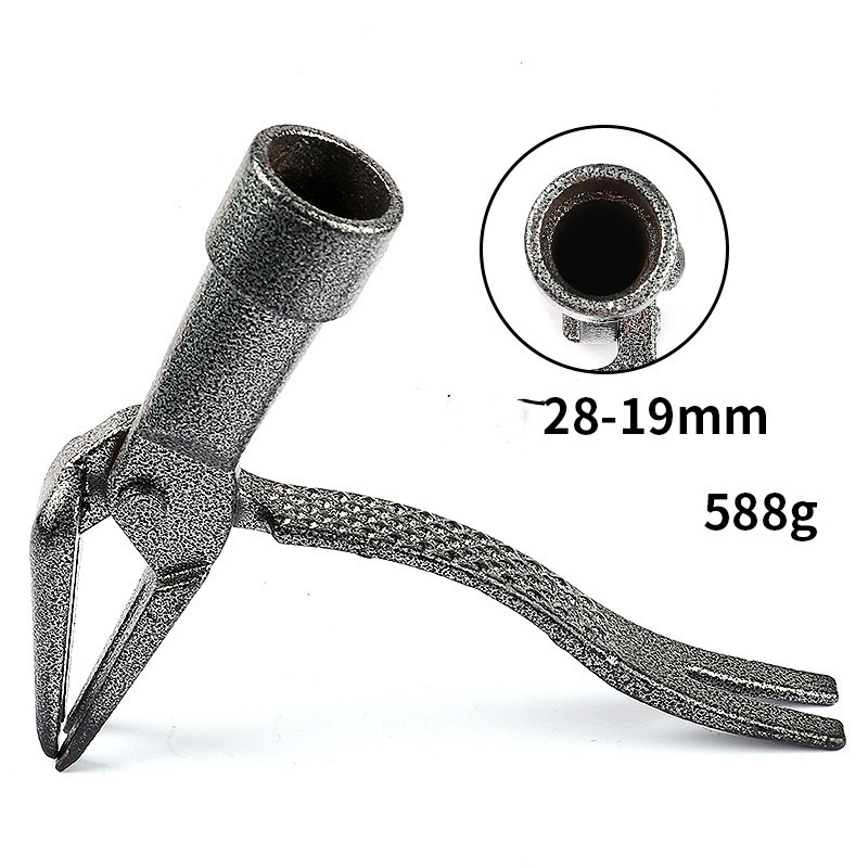 Weed Puller with 4 - Claw Head - Effective Iron Garden Tool for Root Removal