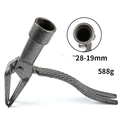 Weed Puller with 4 - Claw Head - Effective Iron Garden Tool for Root Removal