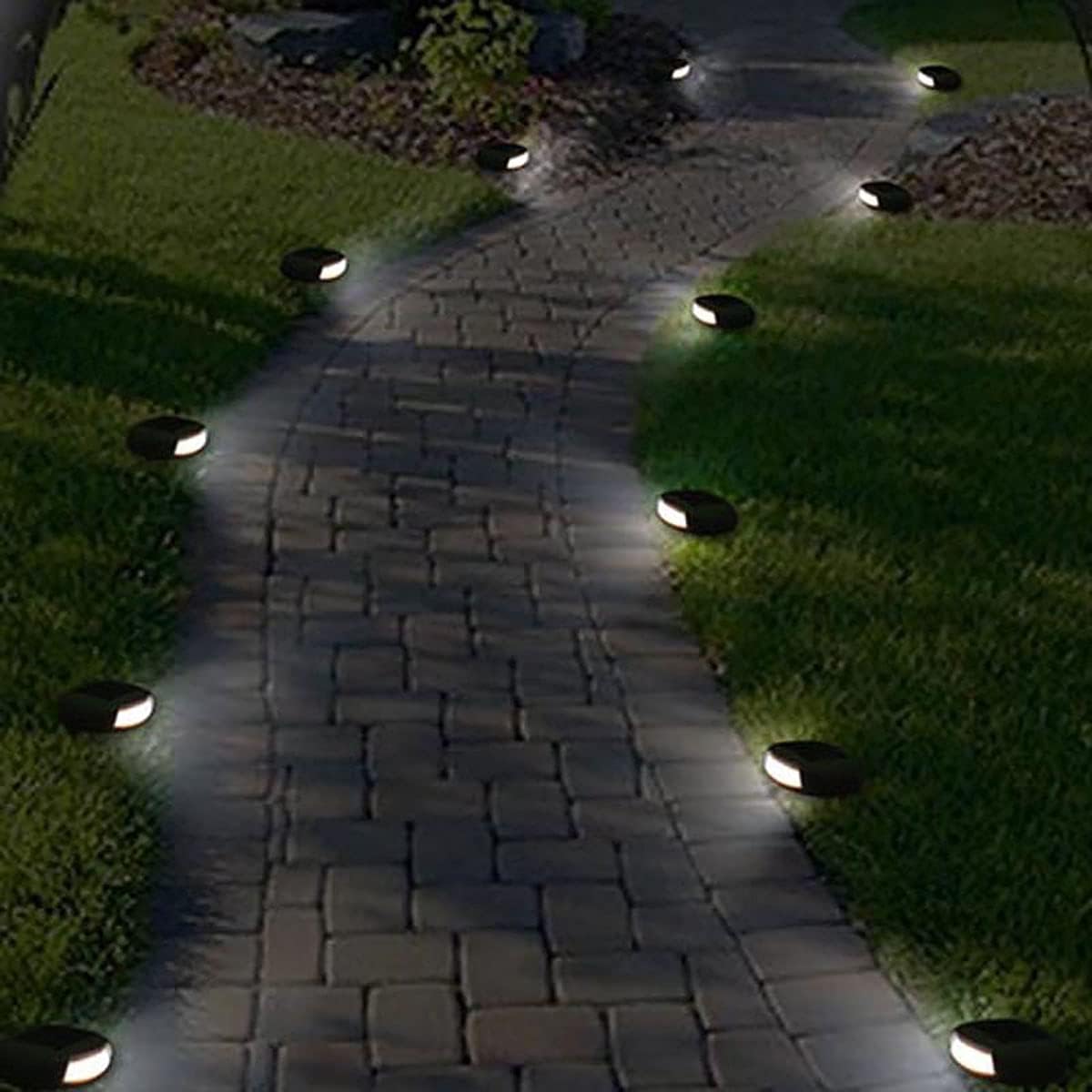 Solar Led Stone Light For Gardens And Paths - Weatherproof Path Lighting In Natural Stone Design