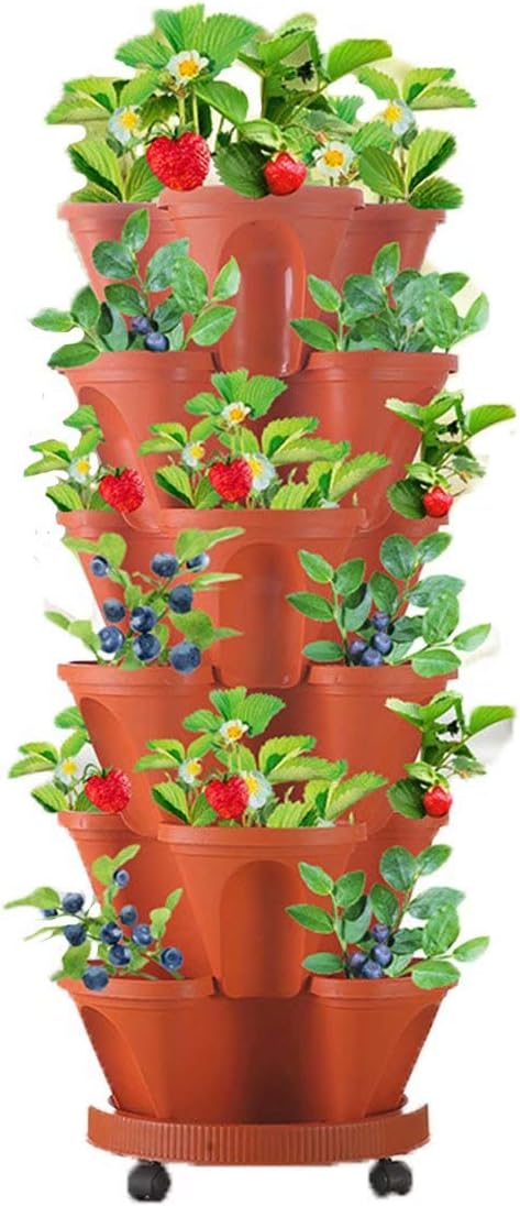 6 - Layer Vertical Plant Tower - Three - Dimensional Flower System for the Garden