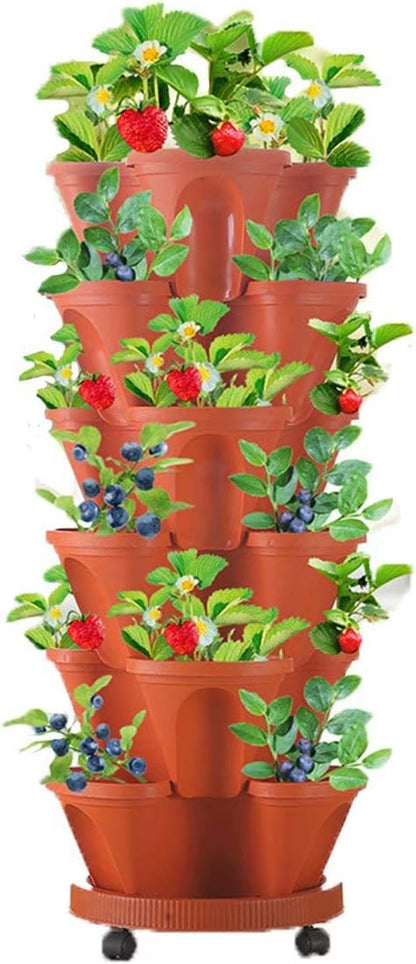 6 - Layer Vertical Plant Tower - Three - Dimensional Flower System for the Garden