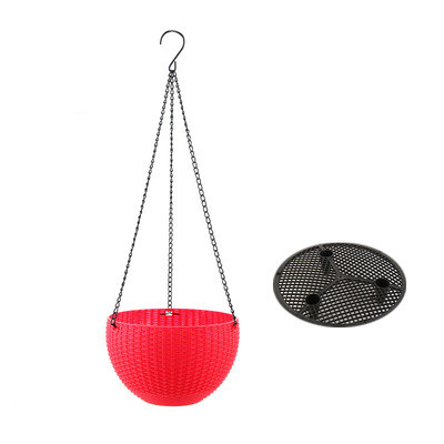 Woven Hanging Basket for Plants with Chain - Ideal for Balcony and Garden