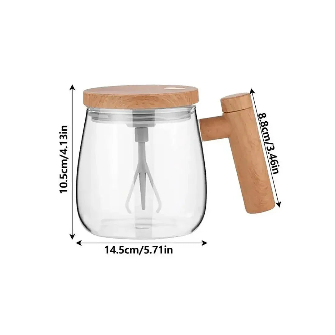 Intelligent Mug - Self - Stirring Mug with Wooden Design