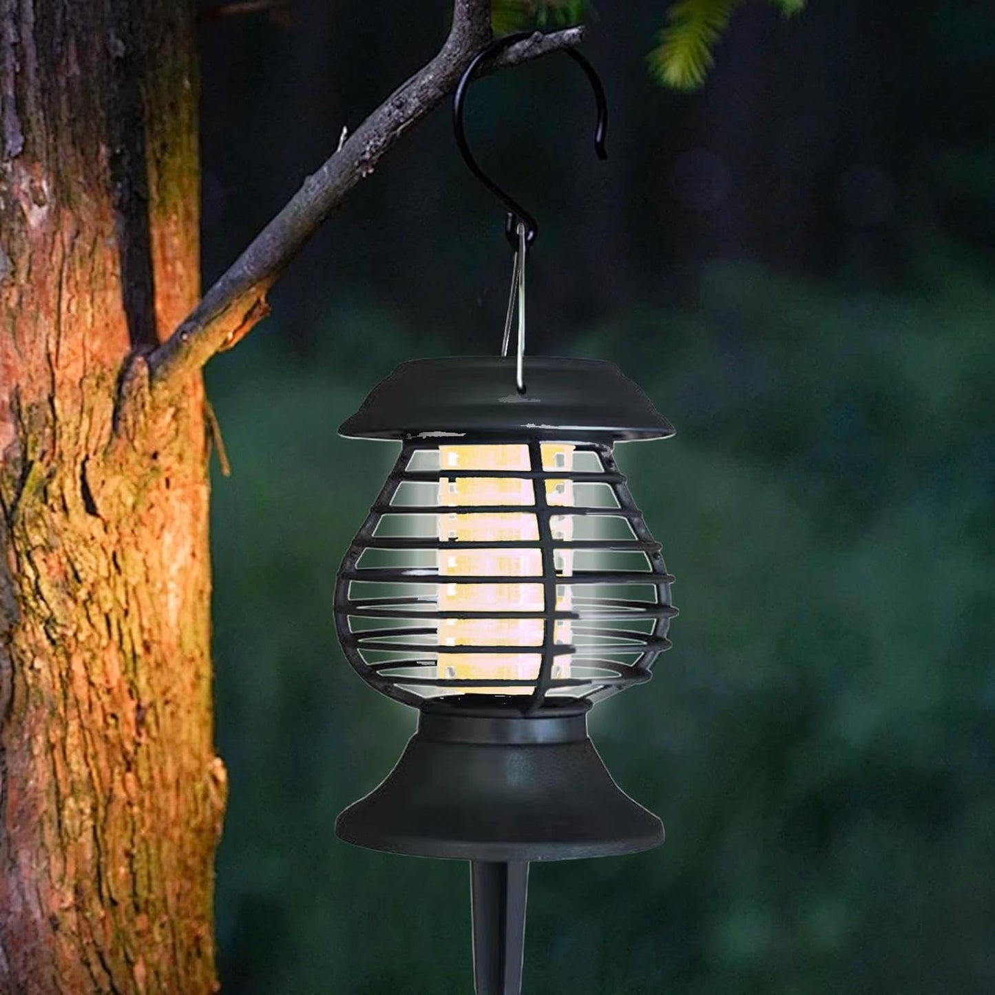 Solar Insect Repellent Lamp with Led Light - Effective Mosquito Control for the Garden