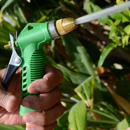 Adjustable High - Pressure Garden Hose Gun with Copper Head